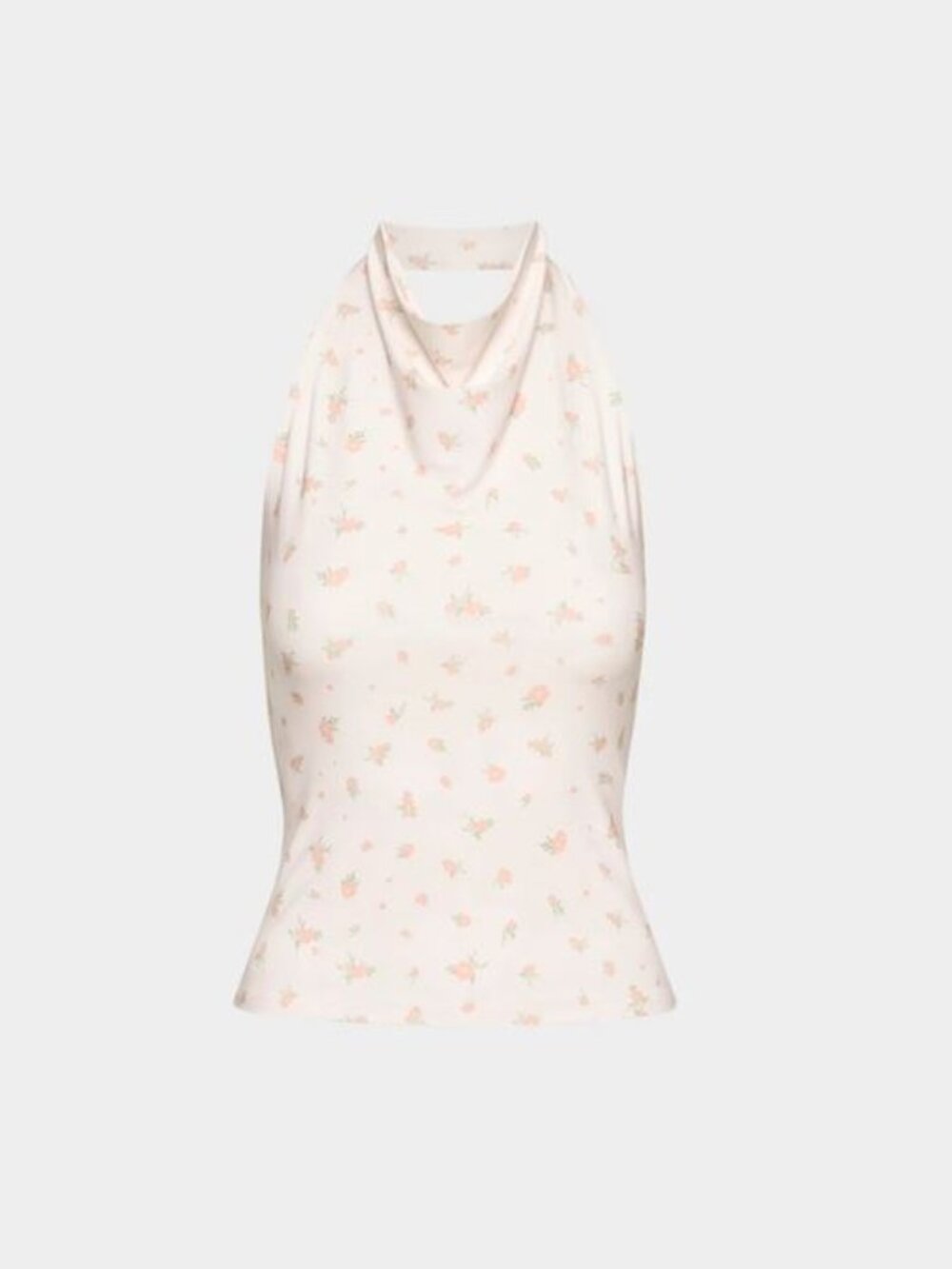 Aritzia Smooth Matter™ Tower Halter Top | Wilfred Floral Pink Stretch HalterTop